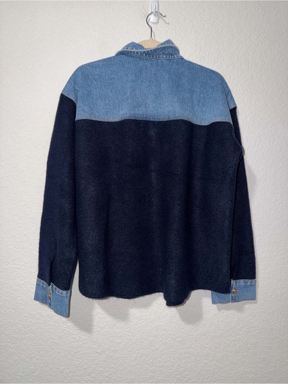 NWT Pilcro Media Sweater Denim Jacket - Picture 9 of 9